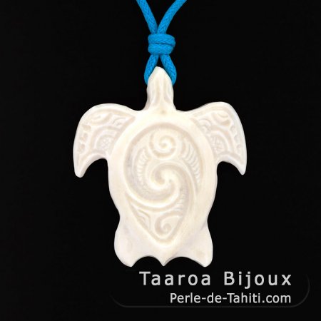 Pendentif Tortue en Os