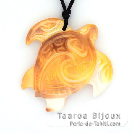 Pendentif Tortue en nacre de Tahiti