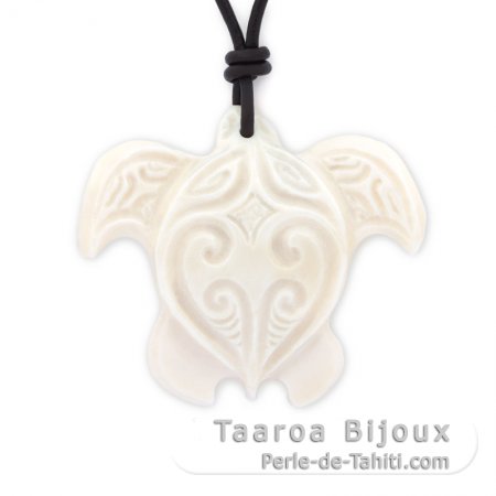 Pendentif Tortue en Os