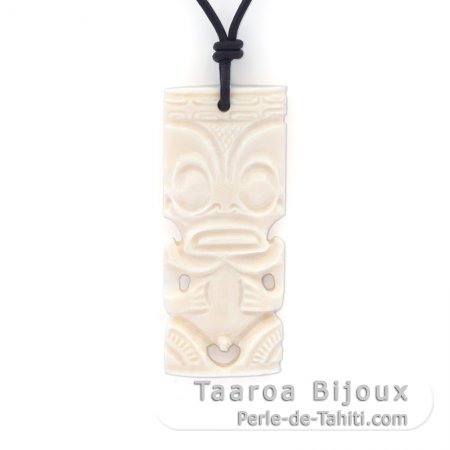 Pendentif Tiki en Os