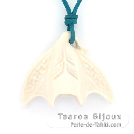 Pendentif Raie Manta en Os