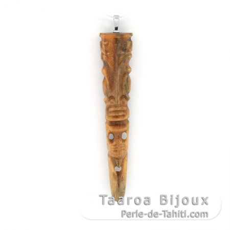 Pendentif Tiki en Rostre d\'Espadon