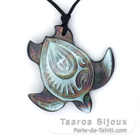 Pendentif Tortue en nacre de Tahiti