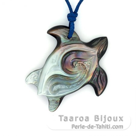 Pendentif Tortue en nacre de Tahiti