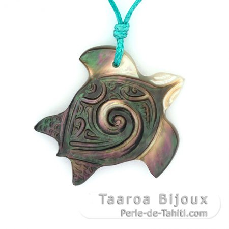 Pendentif Tortue en nacre de Tahiti