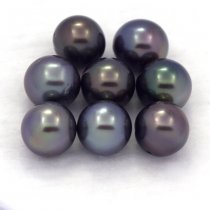 Lot de 8 Perles de Tahiti Semi-Baroques C/D de 8  8.4 mm