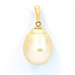 Pendentif en Or 18K et 1 Perle d'Australie Baroque B 11.6 mm