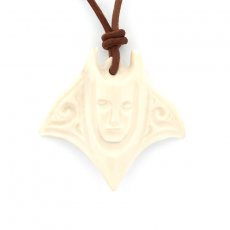 Pendentif Raie Manta en Os