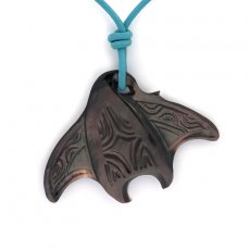 Pendentif Raie Manta en nacre de Tahiti