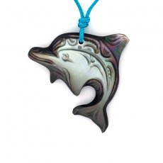 Pendentif Dauphin en nacre de Tahiti