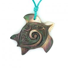 Pendentif Tortue en nacre de Tahiti