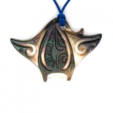 Pendentif Raie Manta en nacre de Tahiti