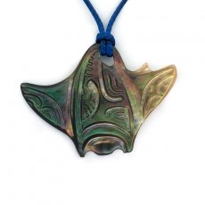 Pendentif Raie Manta en nacre de Tahiti