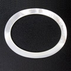 Forme ovale en nacre - 45 x 35 x 2 mm