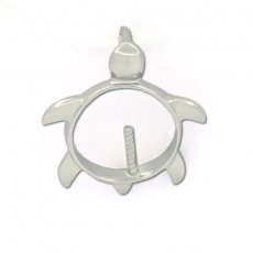 Pendentif en Argent Rhodi pour 1 Perle de 9  11 mm