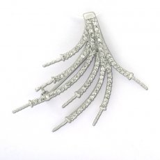 Pendentif Broche en Argent pour 7 Perles de 3  9 mm